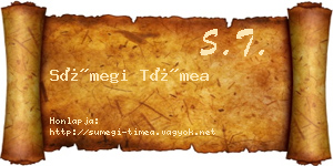 Sümegi Tímea névjegykártya