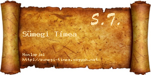 Sümegi Tímea névjegykártya